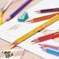 Карандаши цветные утолщенные BIC "Kids Evolution Triangle", 12 цветов, трехгранные, грифель 4 мм, 8297356, 82973511 (арт. 180344)