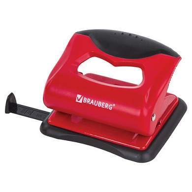 Дырокол BRAUBERG "JET PRO", до 20 листов, красно-черный, 228599 (арт. 228599)