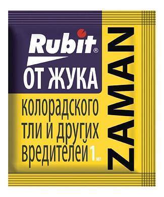 Заман (защита от колорад. жука, тли) 1мл. (имидаклоприд) ампула, пакет Rubit А-5128 (арт. 653053)
