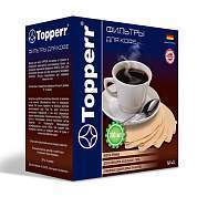 Фильтр TOPPERR №4 для кофеварок, бумажный, неотбеленный, 300 штук, 3047 (арт. 456422)