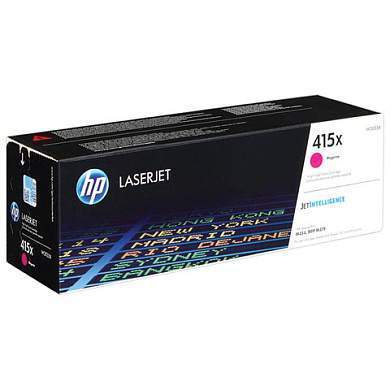 Картридж лазерный HP (W2033X) Color LaserJet M454dn/M479dw и др, №415X, пурпурный, оригинальный, ресурс 6000 страниц (арт. 363306)