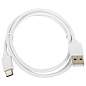 Кабель USB2.0-Type-C, 1 м, SONNEN, медь, для передачи данных и зарядки, белый, 513558 (арт. 513558)