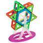 Магнитный конструктор MAGNETIC BLOCKS, 100 деталей, 2 колесные базы, карусель, BRAUBERG KIDS, 665720 (арт. 665720)