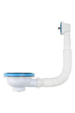 Aquant Выпуск 3 1/2'' с пластиковой решеткой, прямоугольным переливом, PNV305-10-MR (арт. 876370)