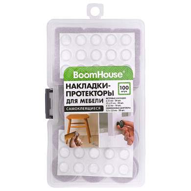 Накладки-протекторы для мебели самоклеящиеся, НАБОР 100 предметов, BOOMHOUSE (БУМХАУС), 701832 (арт. 701832)