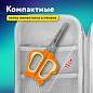 Ножницы 130 мм, фигурные рукоятки с резиновыми вставками "Белочка", с чехлом, BRAUBERG KIDS, 238353 (арт. 238353)