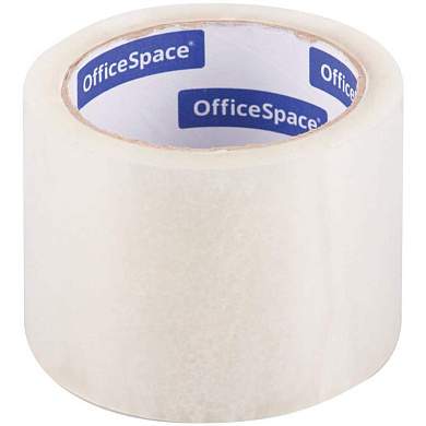 Клейкая лента упаковочная OfficeSpace, 72мм*66м, 40мкм, прозрачная, ШК (арт. 255778)