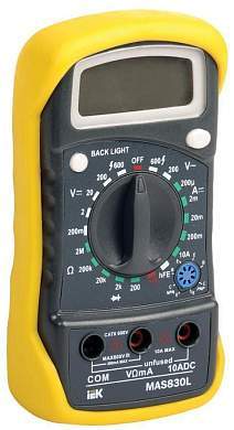 IEK Мультиметр цифровой  Master MAS830L TMD-3L-830 (арт. 514534)