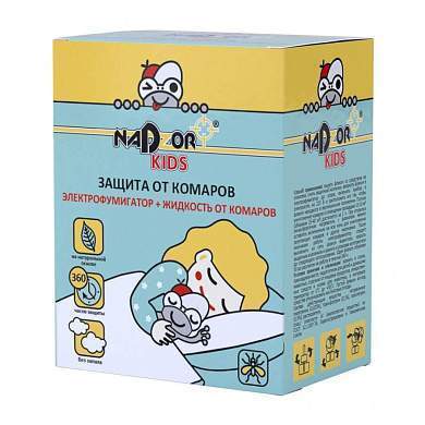 Nadzor Kids Комплект детский От комаров 45 ночей (фумигатор универс. LIBELL +жидкость 30мл) DET1245 (арт. 846773)