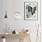 Часы настенные TROYKATIME (TROYKA) 122281201, круг, белые, золотая рамка, 30х30х3,8 см (арт. 456778)