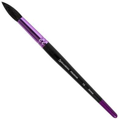 Кисть белка, круглая № 10, BRAUBERG PREMIUM, 200979 (арт. 200979)