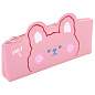 Пенал ЮНЛАНДИЯ ЮНИОР, 1 отделение, искусственная кожа, "Pink bear", 20х9х7 см, 273818 (арт. 273818)