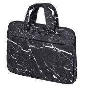 Сумка портфель BRAUBERG STYLE с отделением для ноутбука 13-14", 3 кармана, "Marble", черная, 26х36х3 см, 270835 (арт. 270835)