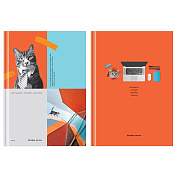 Бизнес-блокнот А5, 80л., BG "Котофис мечты", soft-touch ламинация (арт. 342396)