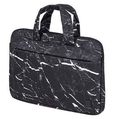 Сумка портфель BRAUBERG STYLE с отделением для ноутбука 13-14", 3 кармана, "Marble", черная, 26х36х3 см, 270835 (арт. 270835)