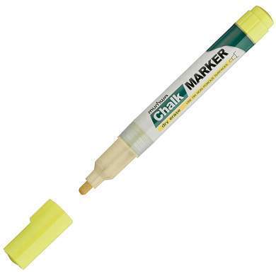Маркер меловой MunHwa "Chalk Marker" желтый, 3мм, спиртовая основа, пакет (арт. 227224)