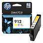 Картридж струйный HP (3YL79AE) для HP OfficeJet Pro 8023, №912 желтый, ресурс 315 страниц, оригинальный (арт. 363470)