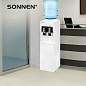 Кулер для воды SONNEN FSE-02A, напольный, НАГРЕВ/ОХЛАЖДЕНИЕ ЭЛЕКТРОННОЕ, 2 крана, белый, 455421 (арт. 455421)