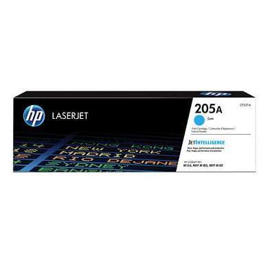 Картридж лазерный HP (CF531A) LaserJet Pro M180/M181, №205A, голубой, оригинальный, ресурс 900 страниц (арт. 362927)