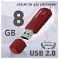 Память Smart Buy "Clue" 8GB, USB 2.0 Flash Drive, бордовый (арт. 376292)