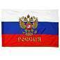 Флаг РФ с гербом 90*135см, пакет с европодвесом (арт. 359974)