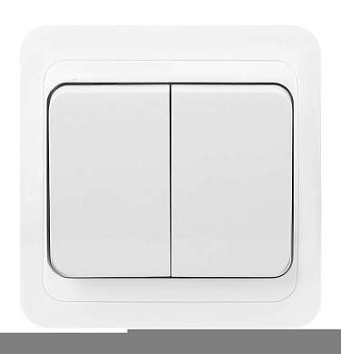 "Smartbuy выкл. СУ 2-кл. 10А белый ""Марс"" (SBE-02w-10-SW2-0) (арт. 654985)"