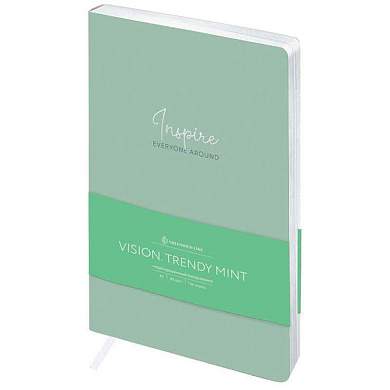 Ежедневник недатированный, А5, 136л., кожзам, Greenwich Line "Vision. Trendy mint", тон. блок, срез фольга (арт. 325297)