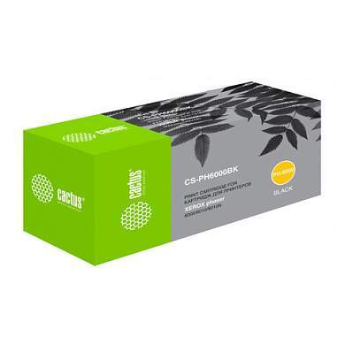 Картридж лазерный CACTUS (CS-PH6000BK) для XEROX Phaser 6000/6010N, черный, ресурс 2000 стр. (арт. 362583)