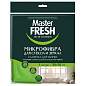 Салфетка из МИКРОФИБРЫ для стекол и зеркал 30х30 см, зеленая, 280 г/м2, Master FRESH (арт. 704070)