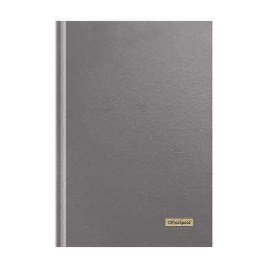 Книга учета OfficeSpace, А4, 96л., клетка, 200*290мм, бумвинил, цвет серый, блок офсетный (арт. 326529)