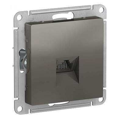 Schneider AtlasDesign мех. роз. компьют. СУ 1 мест. сталь (пласт. осн., RJ-45) ATN000983 (арт. 662709)