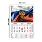Календарь квартальный 2027 г., 1 блок, 1 гребень, магнитный курсор, мелованная бумага, BRAUBERG, "Флаг РФ", 118337 (арт. 118337)