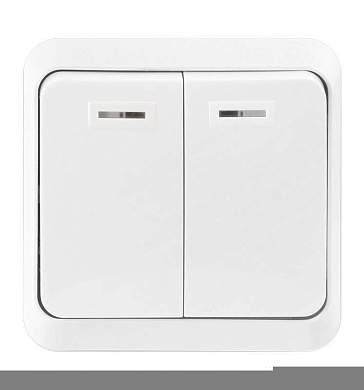 Smartbuy Юпитер выкл. ОУ 2-кл. инд 10А белый (SBE-03w-10-SW2-1) (арт. 654991)