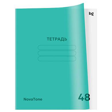 Тетрадь 48л. клетка BG "NovaTone. Магия мяты", пластиковая обложка (арт. 382866)