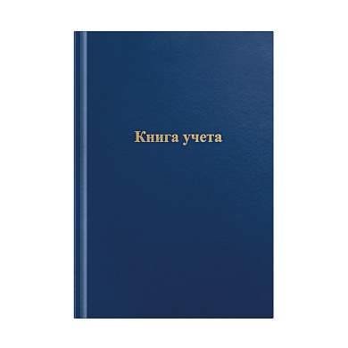 Книга учета OfficeSpace, А4, 192л., клетка, 200*290мм, бумвинил, цвет синий, блок газетный (арт. 315598)