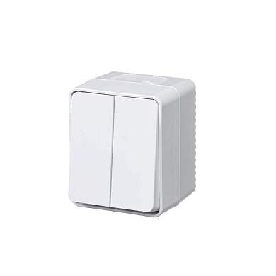 Schneider AtlasDesign Profi54 выкл. ОУ 2 кл. бел. (пл.осн., IP54, IK08) (12!) ATN540151 (арт. 818388)