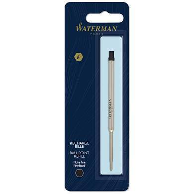 Стержень шариковый Waterman черный, 0,8мм, метал. корпус, блистер (арт. 347086)