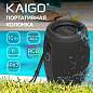 Колонка портативная влагозащищенная KAIGO (КАЙГО) BT10T, 10 Вт, Bluetooth, USB, Micro SD, AUX, RGB, TWS, IPX7, черная, 514224 (арт. 514224)