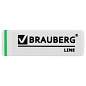 Ластик BRAUBERG "Line", 57х18х8 мм, белый, прямоугольный, скошенные края, 221036 (арт. 221036)