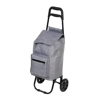 Сумка-тележка хозяйственная 92x35x28 см, объем 34 л, до 30 кг, Оксфорд 300D, серая, BOOMHOUSE (БУМХАУС), 701416 (арт. 701416)