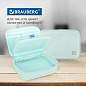 Пенал-косметичка BRAUBERG БОЛЬШОЙ, 1 отделение, 1 откидная планка, ткань, 21x15x6 см, "Mint", 270705 (арт. 270705)