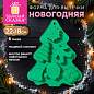 Форма для выпечки новогодняя в виде "ЕЛИ", 22х18 см, силикон, 6 ячеек, рецепт ЗОЛОТАЯ СКАЗКА, 592983 (арт. 592983)