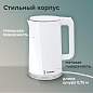 Чайник электрический с двойными стенками SONNEN KT-8718W, 1,7 л, 2200 Вт, белый, 454685 (арт. 454685)