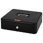 Ящик для денег, ценностей, документов, печатей, 90х240х300 мм, ключевой замок, черный, BRAUBERG, 291348 (арт. 291348)