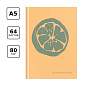 Записная книжка А5 64л. BG "Juicy fruits", soft-touch ламинация, блок-еженедельник, блок 80 гр/м2 (арт. 342955)