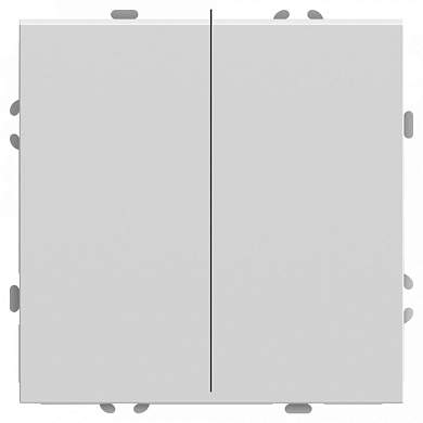 Stekker ЭМИЛИ мех. выкл. СУ 2кл. 10А белый фарфор, soft touch RSW10-5104-01 49866 (арт. 907415)