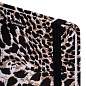 Блокнот с резинкой в клетку 96 л., А5 145х203 мм, твердая обложка, BRAUBERG," Leopard", 115535 (арт. 115535)