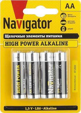 Элемент питания Navigator Новая Энергия LR6/316 BL4 94753 (арт. 165978)