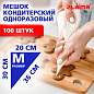 Мешок кондитерский одноразовый 20 х 30 см, размер M, КОМПЛЕКТ 100 штук, 35 мкм, LAIMA Home, 700702 (арт. 700702)
