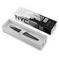 Ручка шариковая Parker "Jotter New York Black CT" синяя, 1,0мм, кнопочн., подарочная упаковка (арт. 363664)